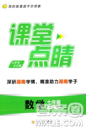 四川大學(xué)出版社2024年春課堂點(diǎn)睛七年級(jí)數(shù)學(xué)下冊(cè)湘教版湖南專(zhuān)版參考答案