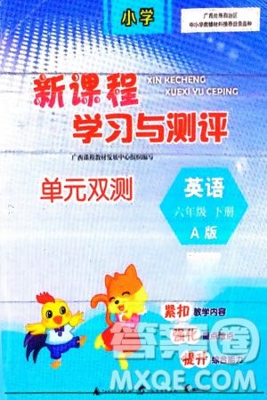廣西師范大學(xué)出版社2024年春新課程學(xué)習(xí)與測(cè)評(píng)單元雙測(cè)六年級(jí)英語下冊(cè)A版人教版參考答案