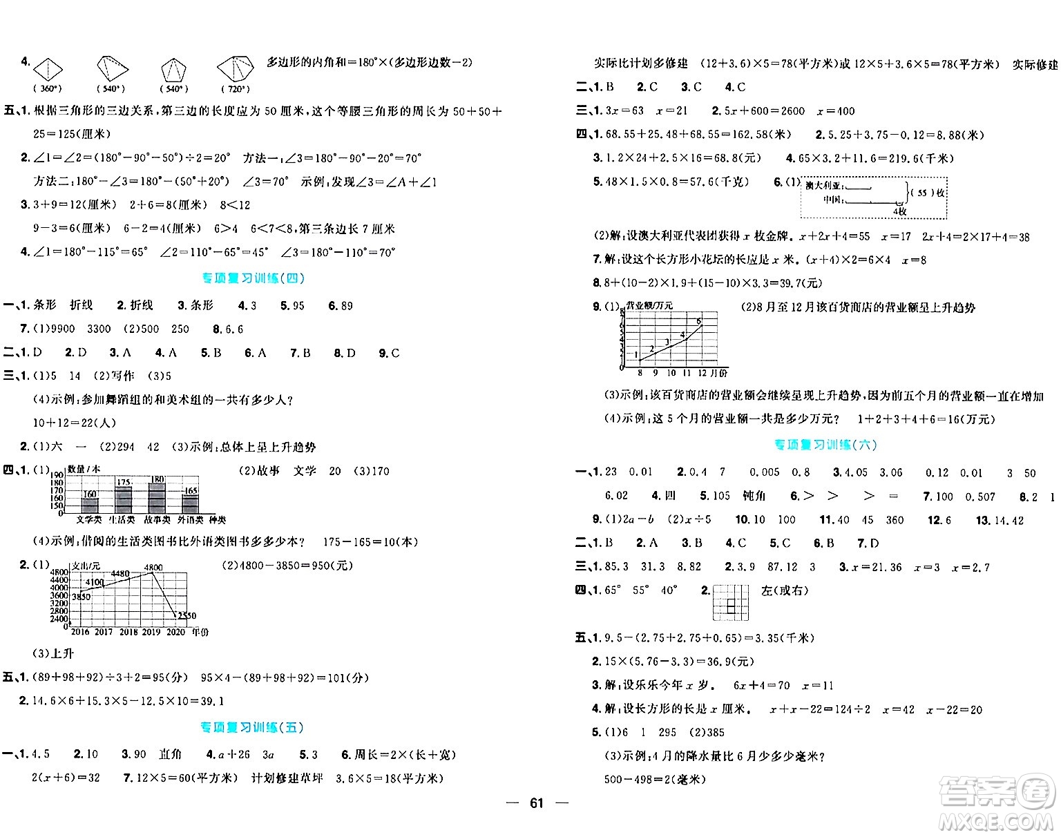 江西教育出版社2024年春陽光同學(xué)一線名師全優(yōu)好卷四年級數(shù)學(xué)下冊北師大版答案