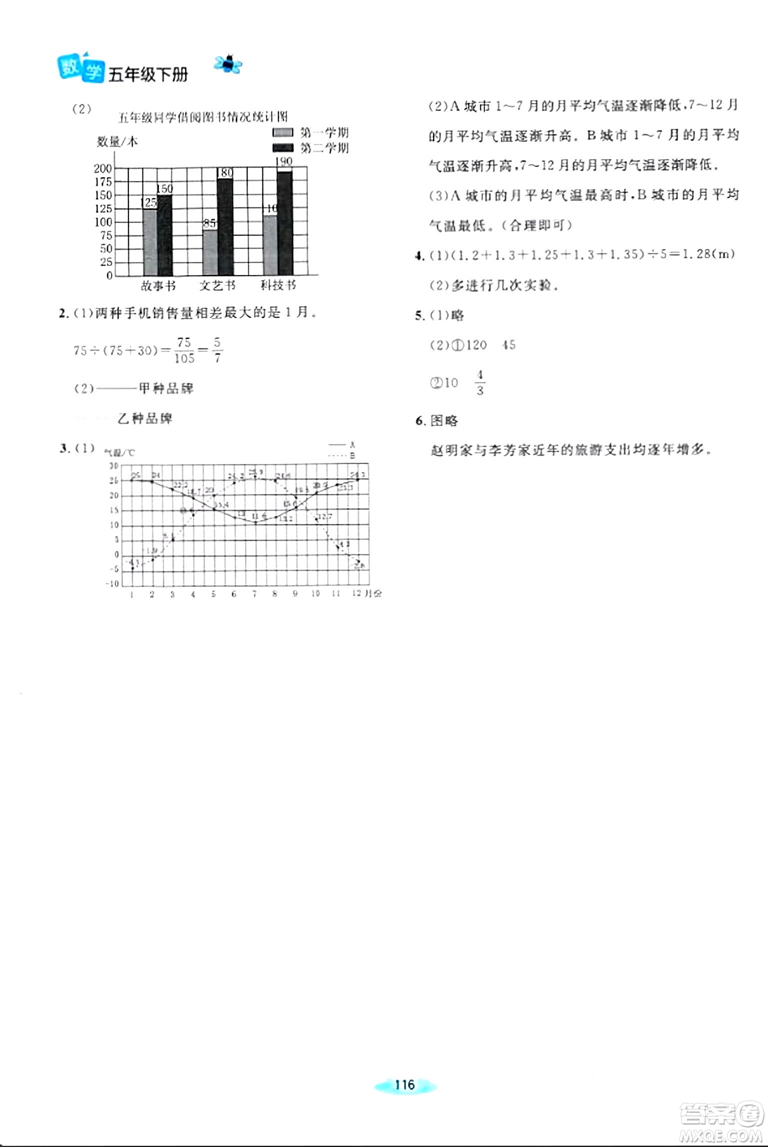 北京師范大學出版社2024年春課堂精練五年級數(shù)學下冊北師大版答案