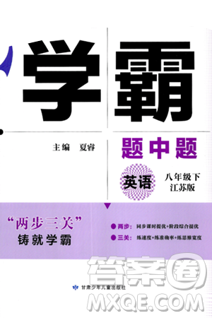 甘肅少年兒童出版社2024年春學(xué)霸題中題八年級英語下冊江蘇版答案