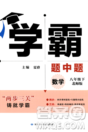 甘肅少年兒童出版社2024年春學(xué)霸題中題八年級數(shù)學(xué)下冊北師大版答案