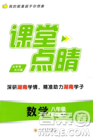 四川大學(xué)出版社2024年春課堂點(diǎn)睛八年級(jí)數(shù)學(xué)下冊(cè)湘教版湖南專版參考答案