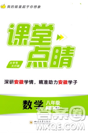 四川大學(xué)出版社2024年春課堂點(diǎn)睛八年級(jí)數(shù)學(xué)下冊(cè)人教版安徽專版參考答案