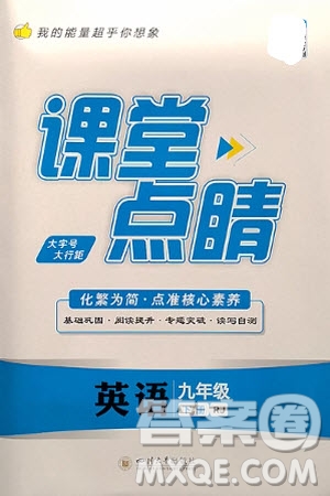 四川大學(xué)出版社2024年春課堂點(diǎn)睛九年級(jí)英語下冊(cè)人教版參考答案
