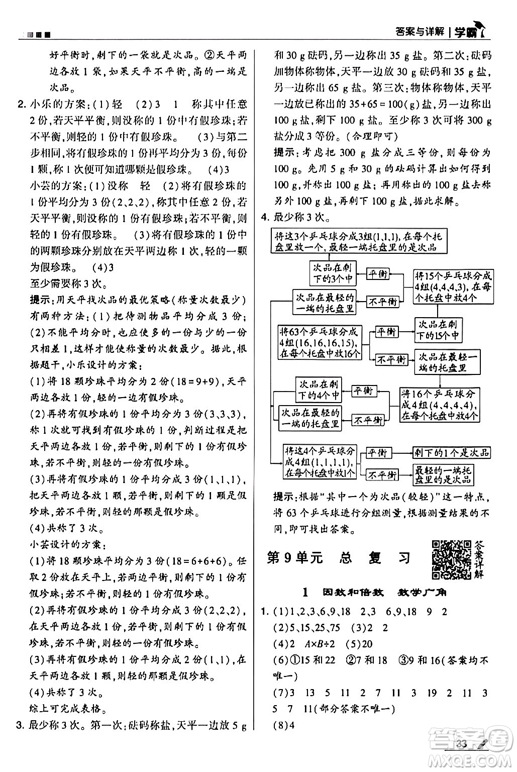 甘肅少年兒童出版社2024年春5星學(xué)霸五年級數(shù)學(xué)下冊人教版答案