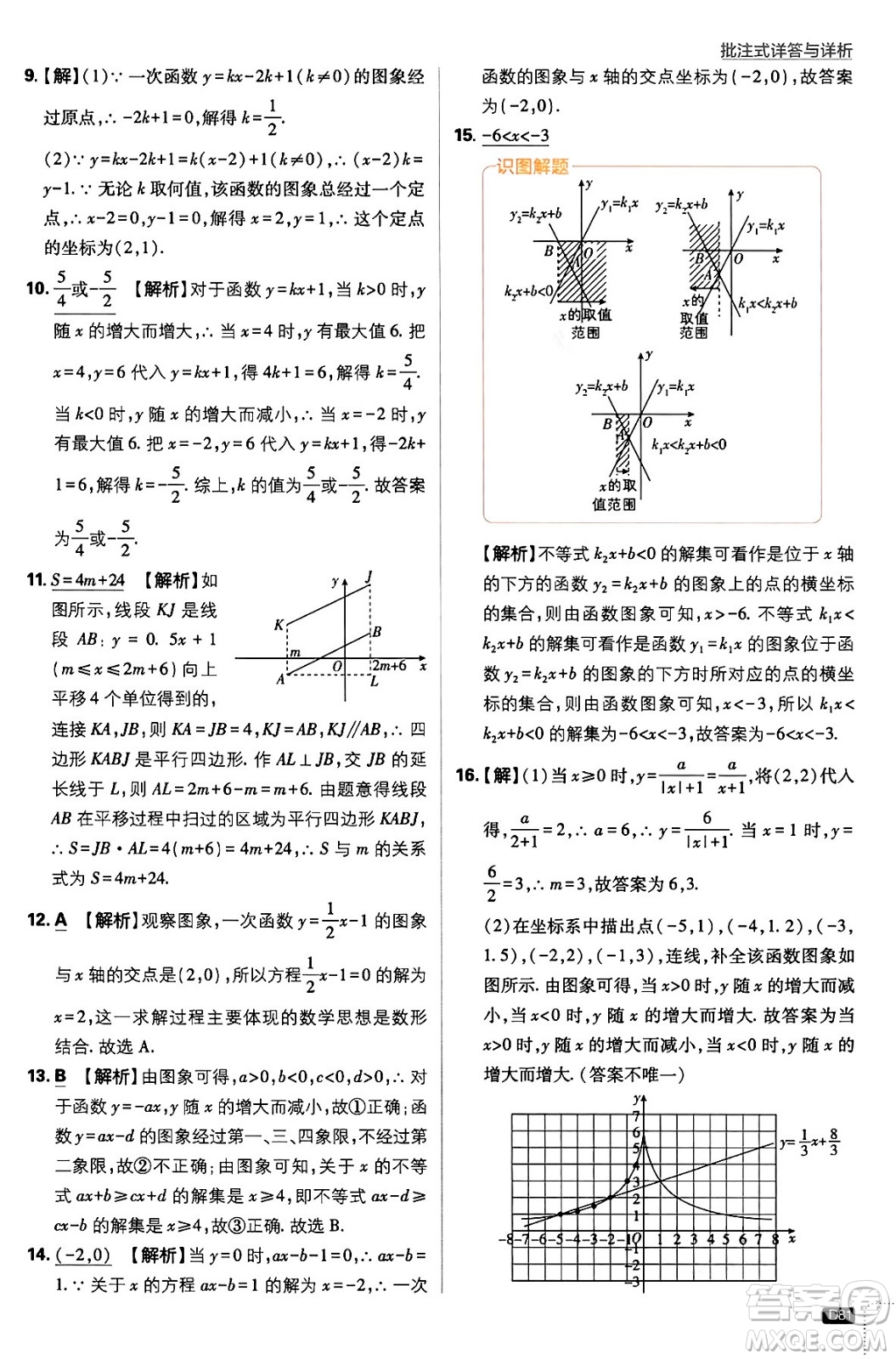 開明出版社2024年春初中必刷題八年級數(shù)學(xué)下冊人教版答案