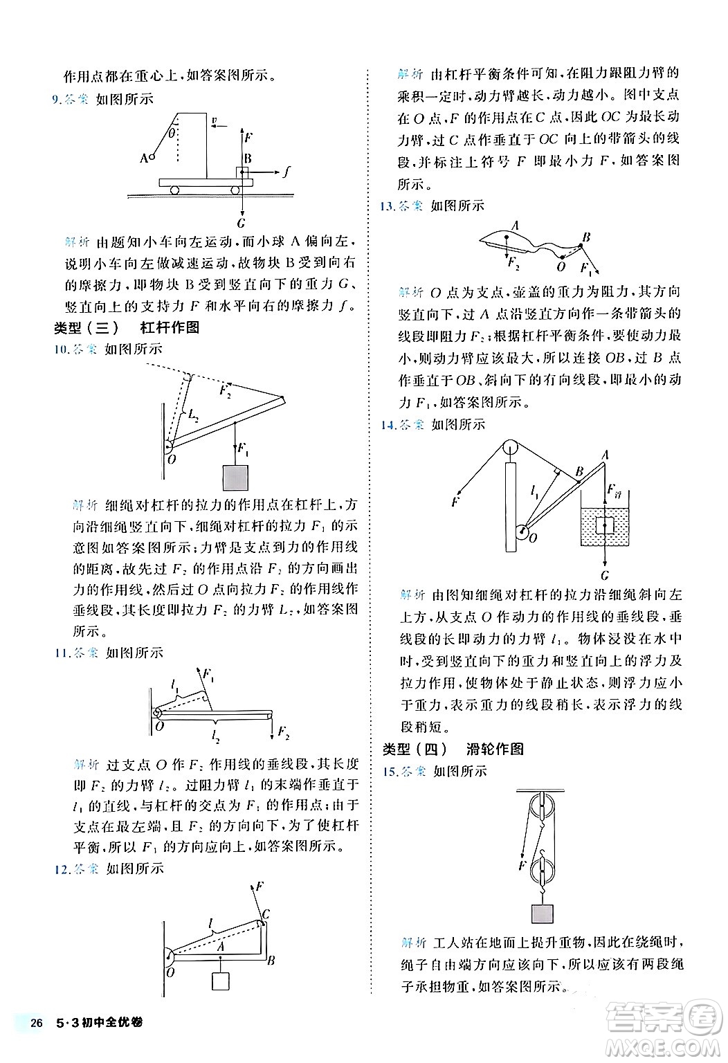 西安出版社2024年春53初中全優(yōu)卷八年級(jí)物理下冊(cè)人教版答案