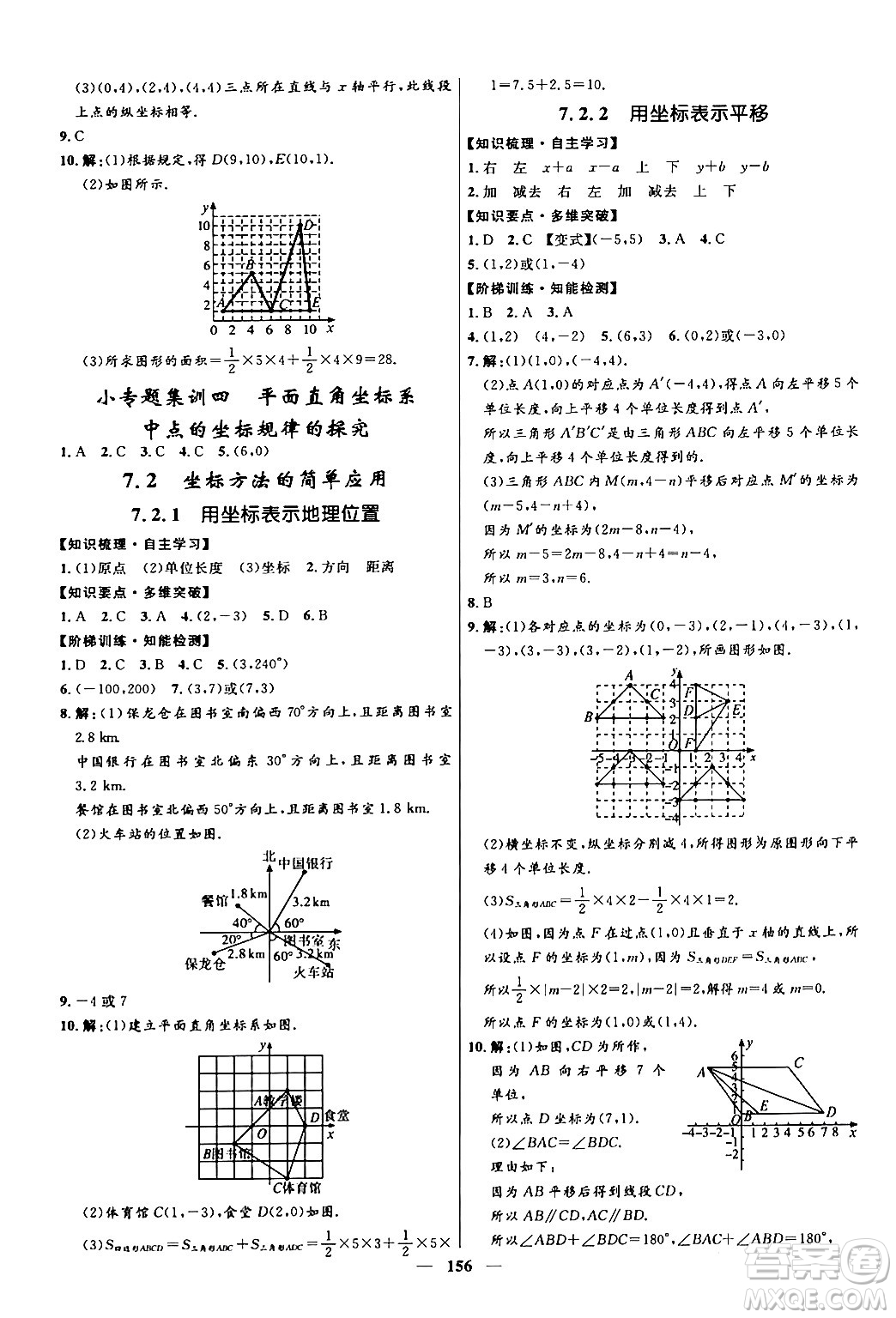 河北少年兒童出版社2024年春奪冠百分百新導(dǎo)學(xué)課時(shí)練七年級數(shù)學(xué)下冊人教版答案
