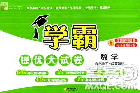 寧夏人民教育出版社2024年春學(xué)霸提優(yōu)大試卷六年級數(shù)學(xué)下冊江蘇版答案