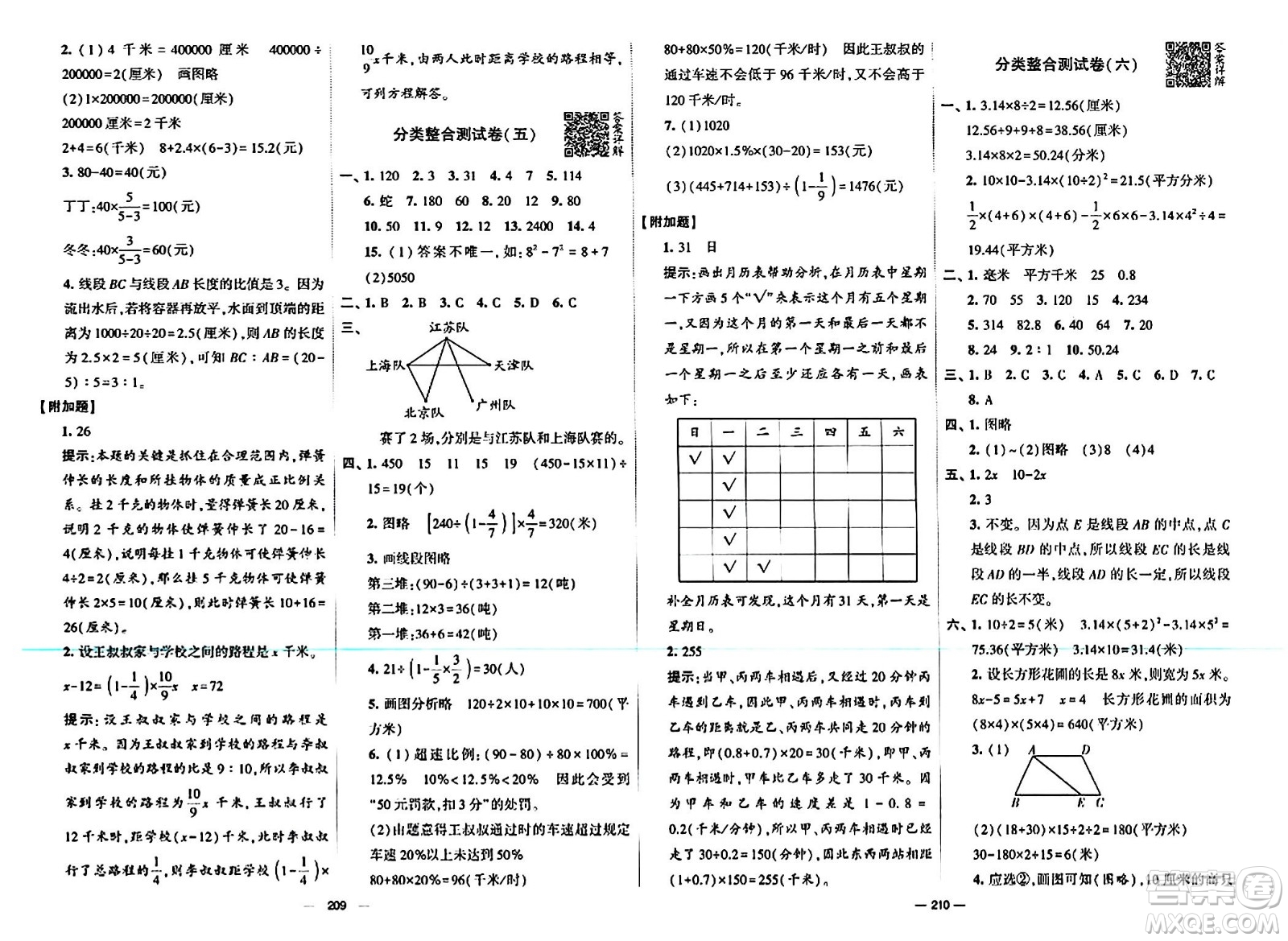 寧夏人民教育出版社2024年春學(xué)霸提優(yōu)大試卷六年級數(shù)學(xué)下冊江蘇版答案