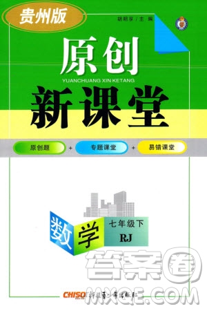 新疆青少年出版社2024年春原創(chuàng)新課堂七年級(jí)數(shù)學(xué)下冊(cè)人教版貴州專版參考答案