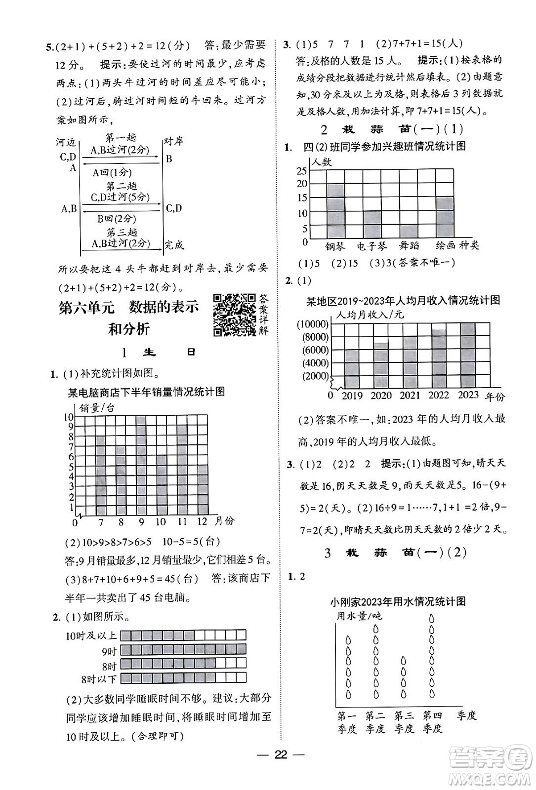 河海大學(xué)出版社2024年春經(jīng)綸學(xué)霸4星學(xué)霸提高班四年級(jí)數(shù)學(xué)下冊(cè)北師大版答案