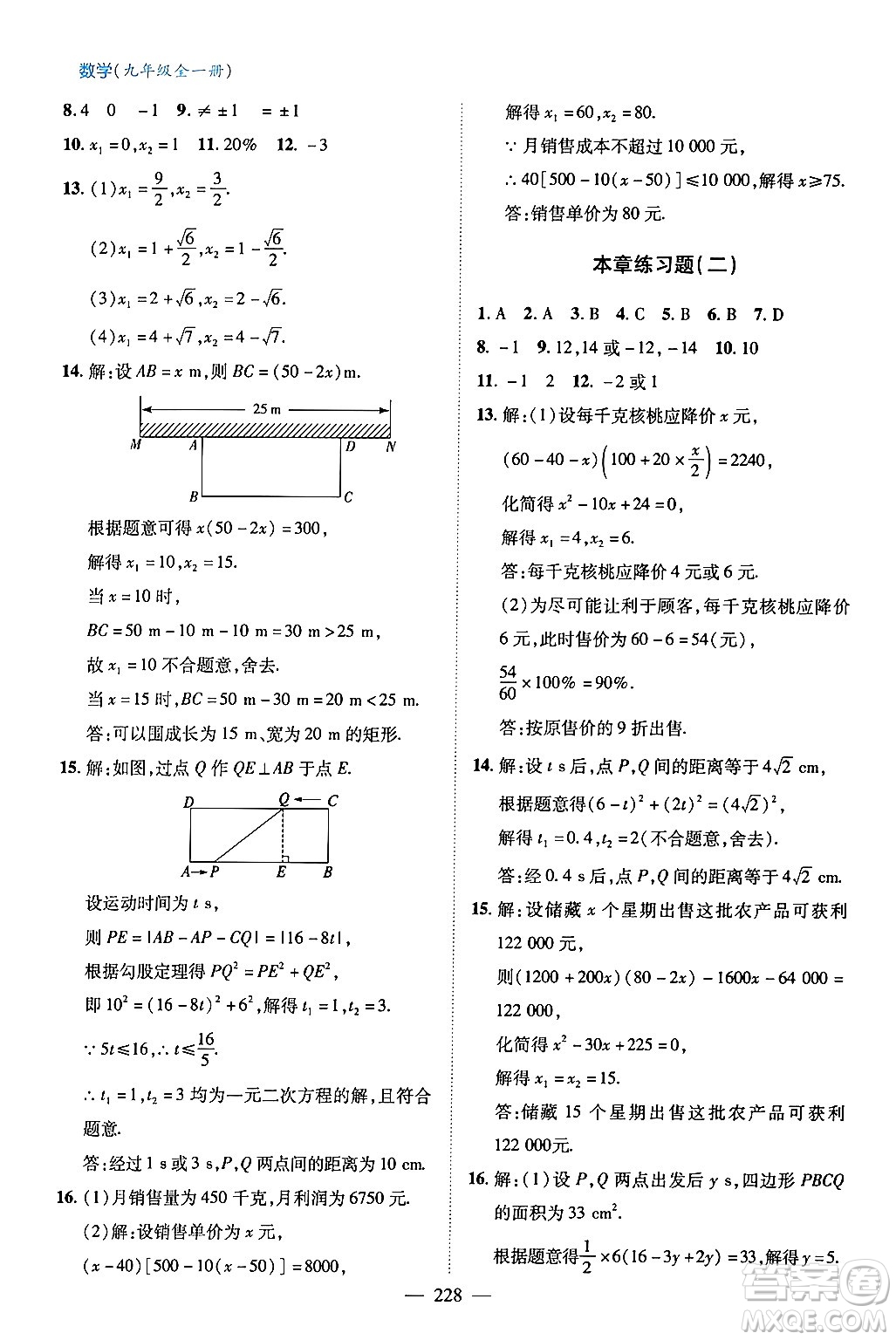 青島出版社2024年春新課堂學(xué)習(xí)與探究九年級數(shù)學(xué)下冊通用版答案
