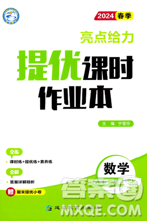 北京教育出版社2024年春亮點給力提優(yōu)課時作業(yè)本八年級數(shù)學下冊蘇科版答案