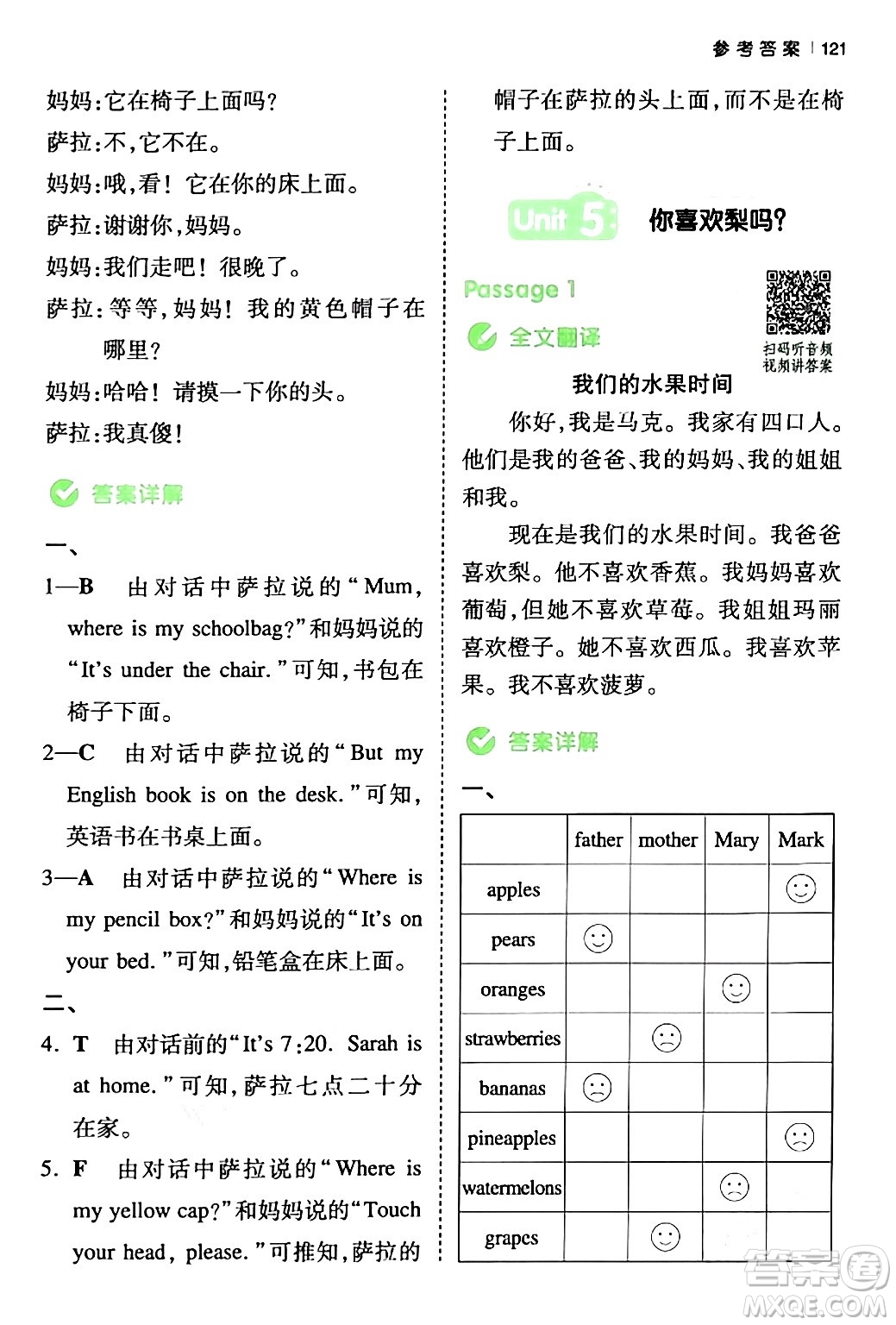 江西人民出版社2024年春一本閱讀題小學(xué)英語(yǔ)同步閱讀三年級(jí)英語(yǔ)下冊(cè)人教PEP版浙江專版答案