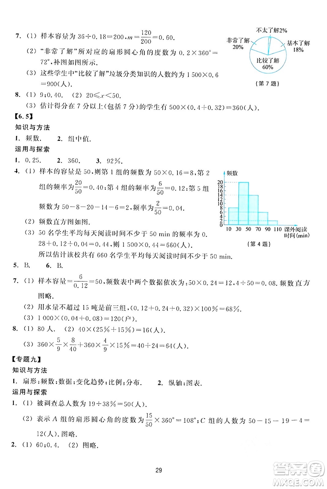 浙江教育出版社2024年春學(xué)能評(píng)價(jià)七年級(jí)數(shù)學(xué)下冊通用版答案