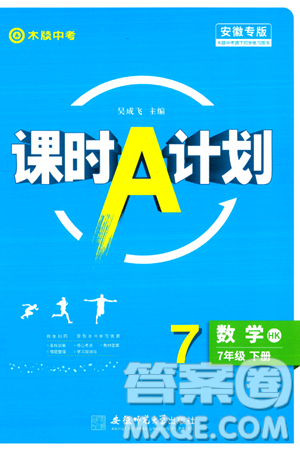 安徽師范大學(xué)出版社2024年春課時A計劃七年級數(shù)學(xué)下冊滬科版安徽專版答案
