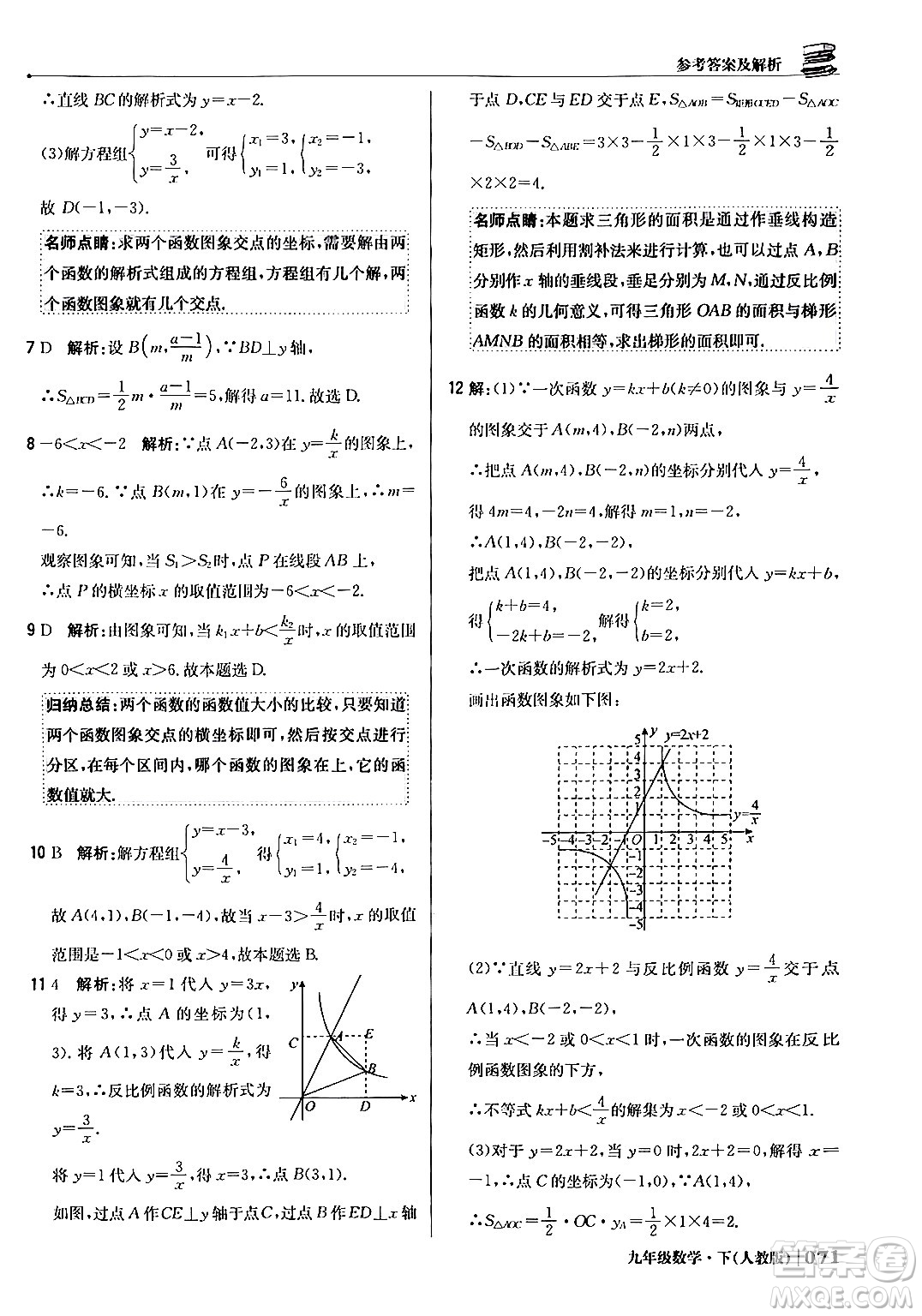 北京教育出版社2024年春1+1輕巧奪冠優(yōu)化訓(xùn)練九年級(jí)數(shù)學(xué)下冊(cè)人教版答案