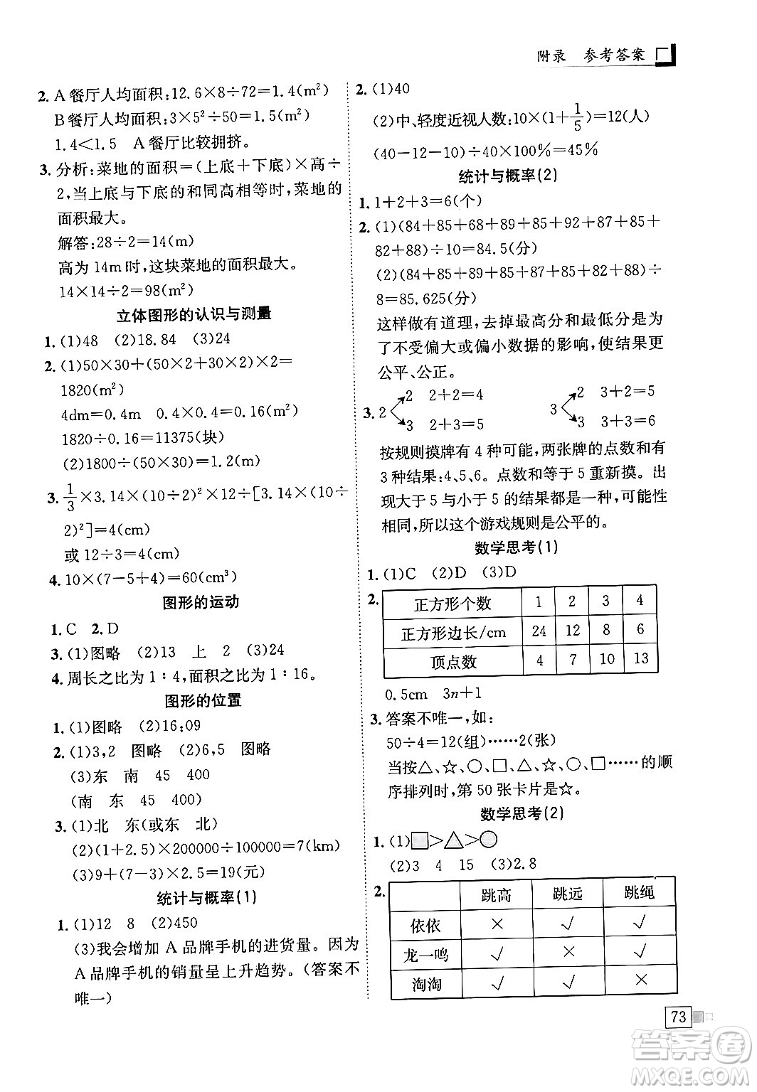 龍門書局2024年春黃岡小狀元解決問題天天練六年級數(shù)學下冊人教版答案