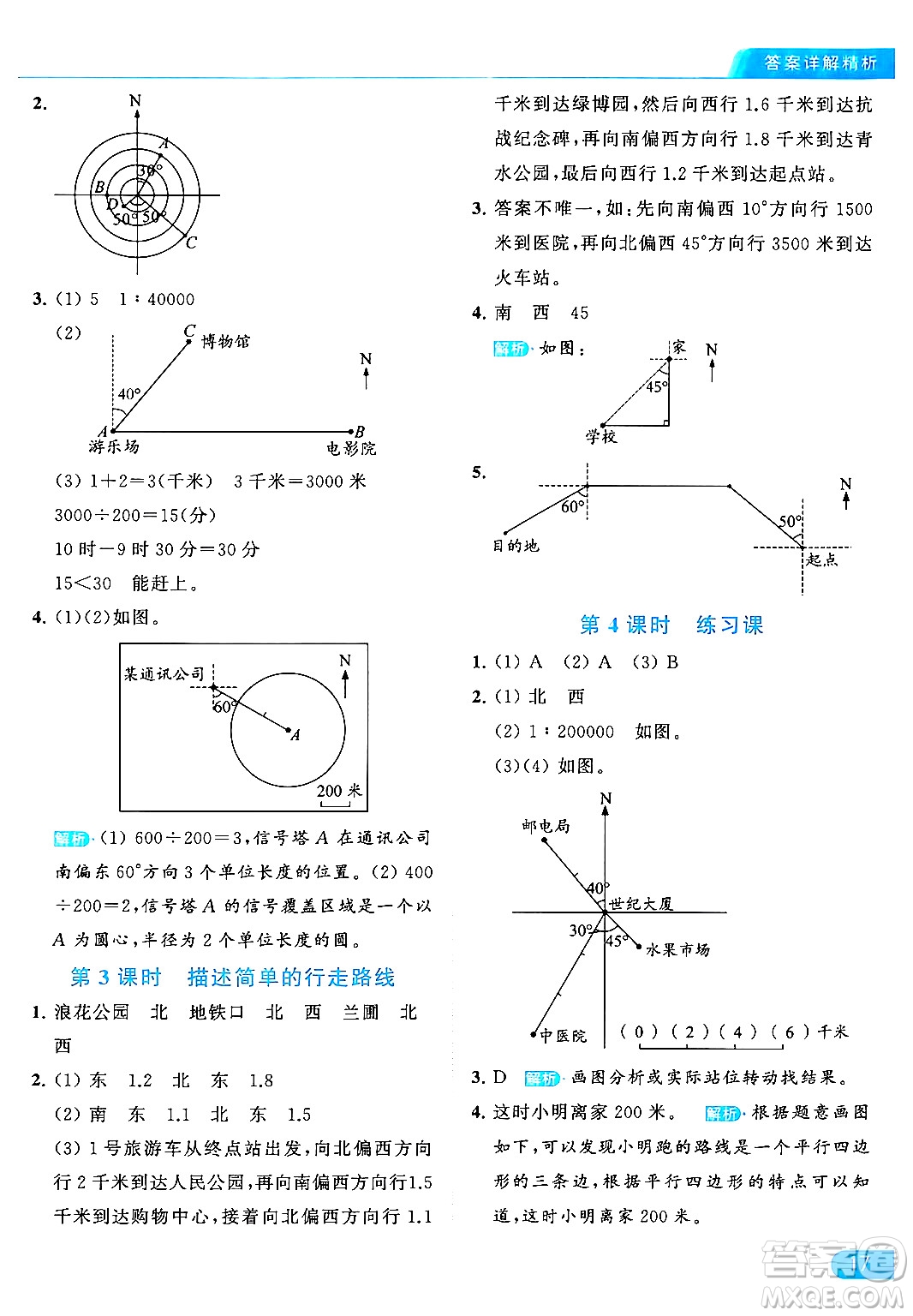 北京教育出版社2024年春亮點(diǎn)給力提優(yōu)課時作業(yè)本六年級數(shù)學(xué)下冊江蘇版答案