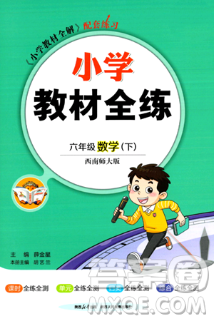 陜西人民教育出版社2024年春小學教材全練六年級數(shù)學下冊西師大版答案