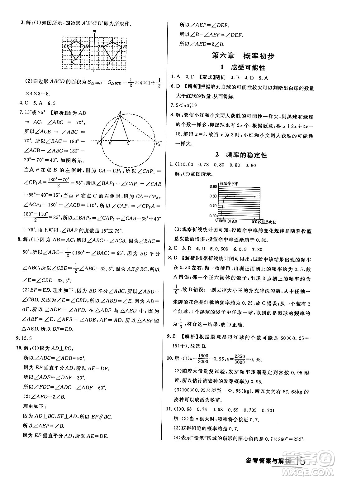 延邊大學出版社2024年春品至教育一線課堂七年級數(shù)學下冊北師大版答案