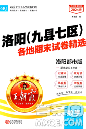 江西人民出版社2024年春王朝霞各地期末試卷精選六年級數(shù)學下冊人教版洛陽專版答案