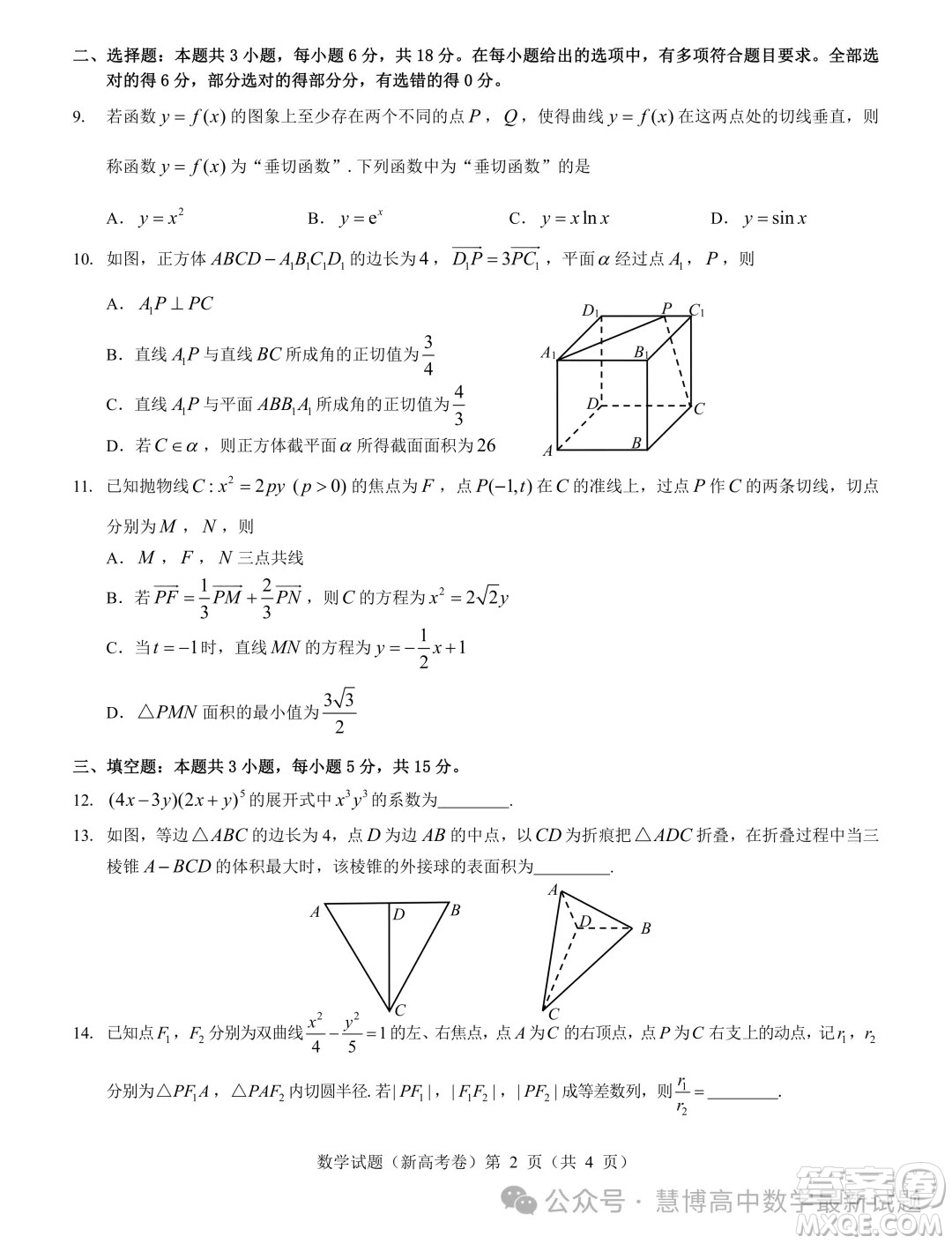 2024屆廣東名校教研聯(lián)盟高三5月模擬預(yù)測(cè)考試數(shù)學(xué)試題答案