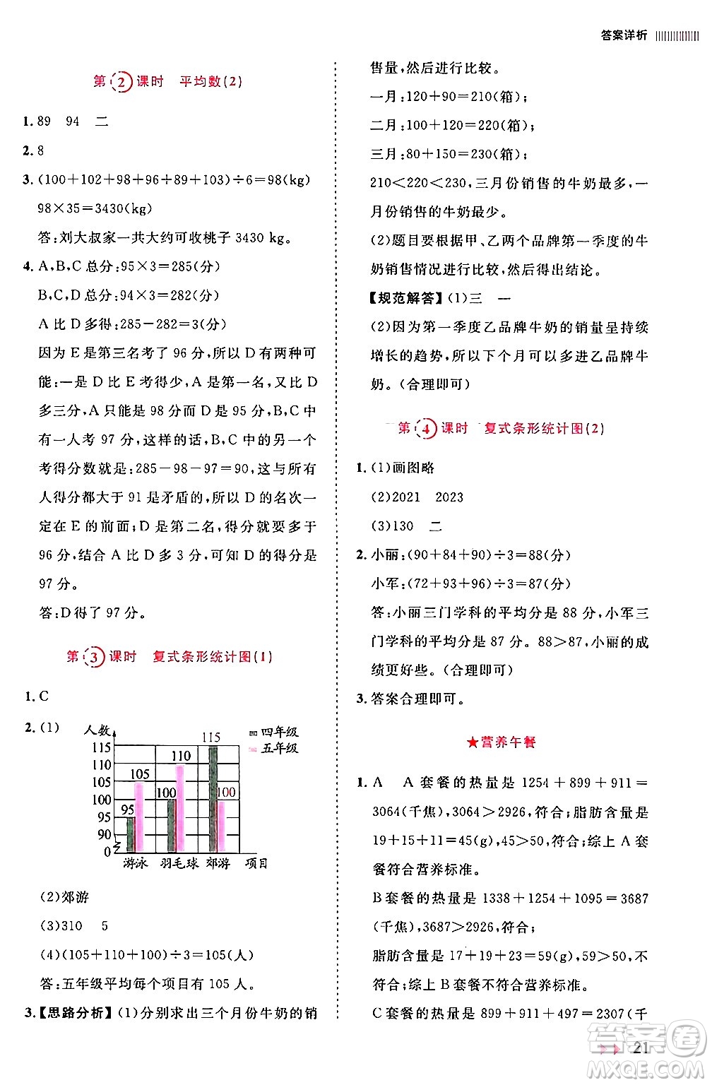 安徽師范大學(xué)出版社2024年春訓(xùn)練達(dá)人四年級(jí)數(shù)學(xué)下冊(cè)人教版山東專版答案