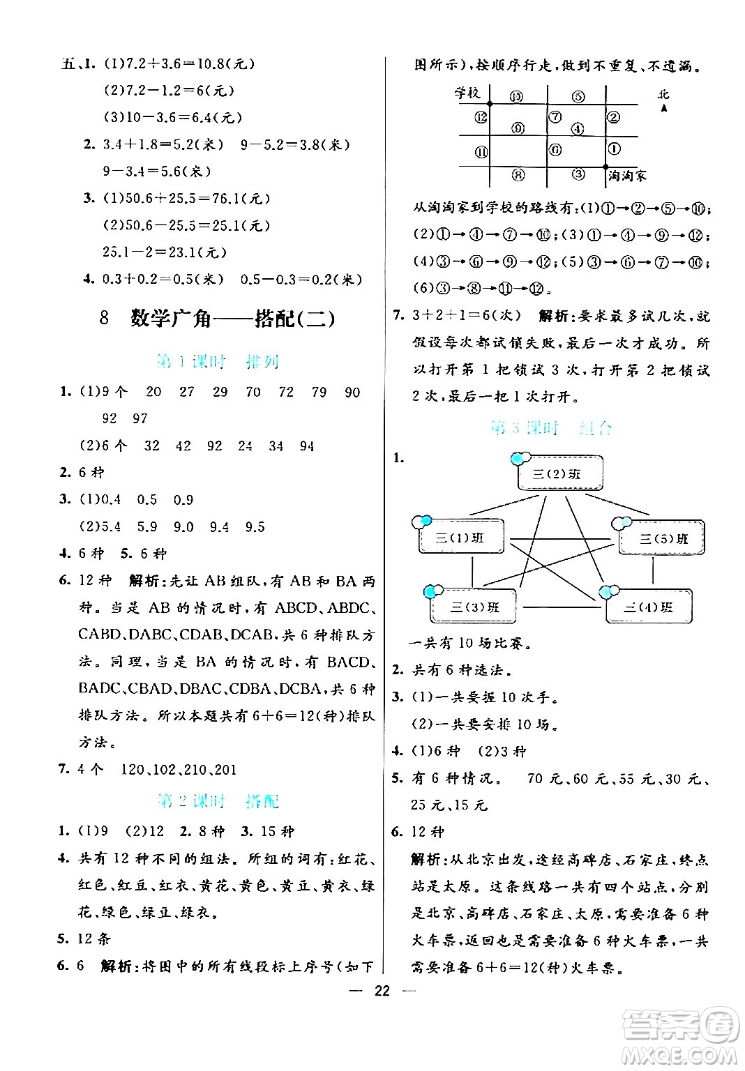 陽(yáng)光出版社2024年春亮點(diǎn)激活提優(yōu)天天練三年級(jí)數(shù)學(xué)下冊(cè)人教版山東專(zhuān)版答案