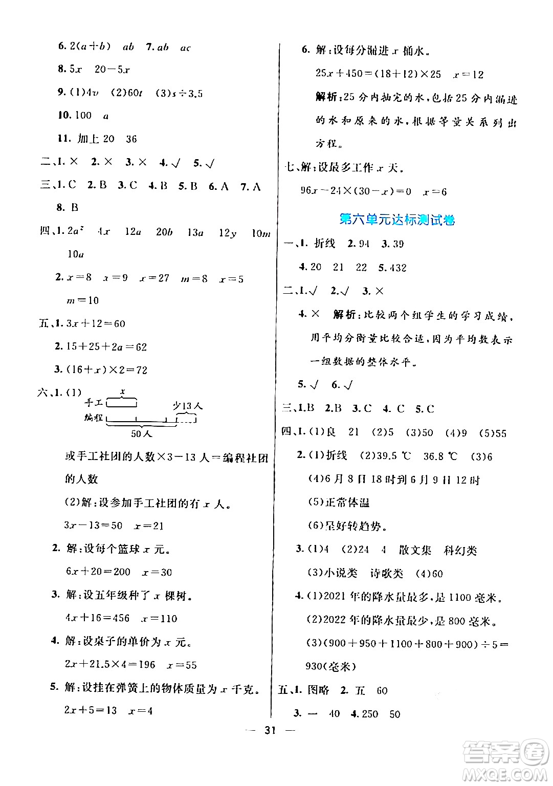 陽光出版社2024年春亮點(diǎn)激活提優(yōu)天天練四年級數(shù)學(xué)下冊北師大版答案