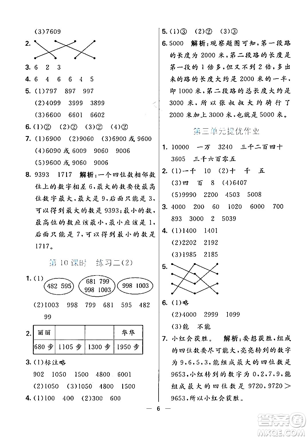 陽光出版社2024年春亮點激活提優(yōu)天天練二年級數(shù)學(xué)下冊北師大版答案