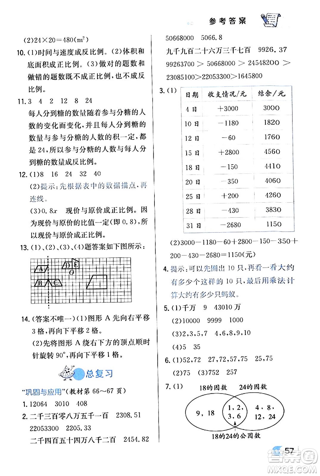 遼海出版社2024年春解透教材六年級數(shù)學(xué)下冊北師大版答案