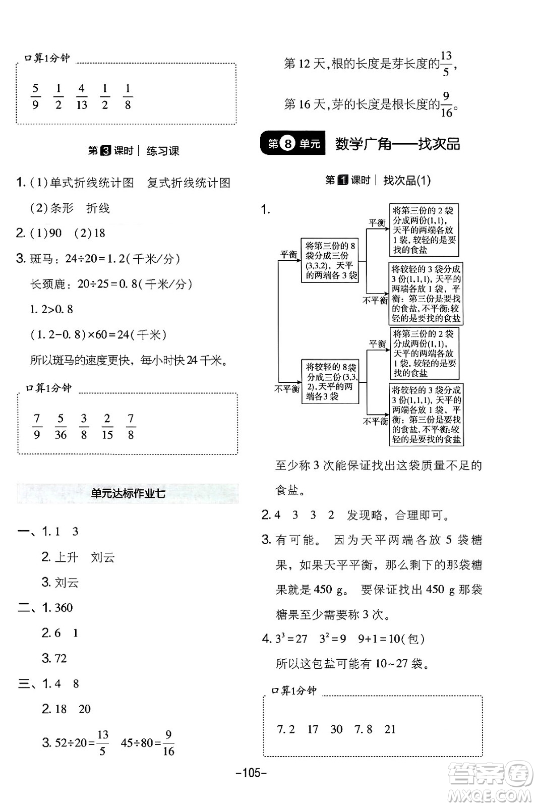 延邊教育出版社2024年春紅對(duì)勾作業(yè)本五年級(jí)數(shù)學(xué)下冊(cè)人教版答案