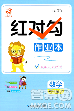 延邊教育出版社2024年春紅對勾作業(yè)本六年級數(shù)學下冊冀教版答案