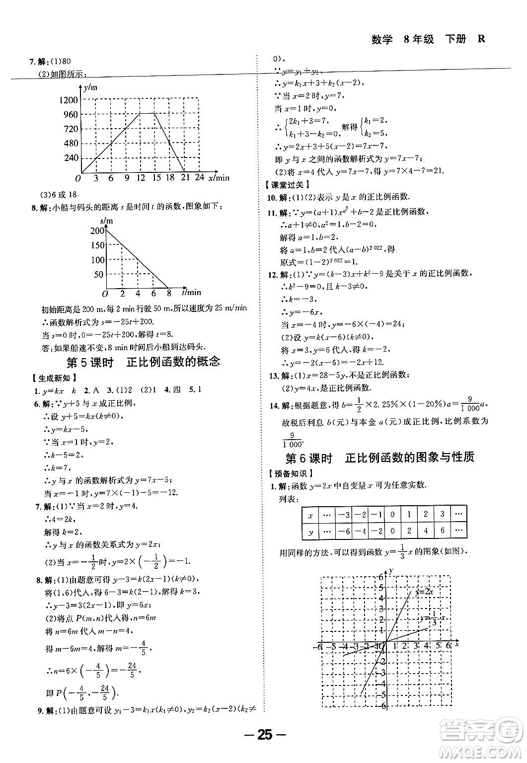 延邊大學(xué)出版社2024年春全程突破初中同步導(dǎo)學(xué)案八年級數(shù)學(xué)下冊人教版答案