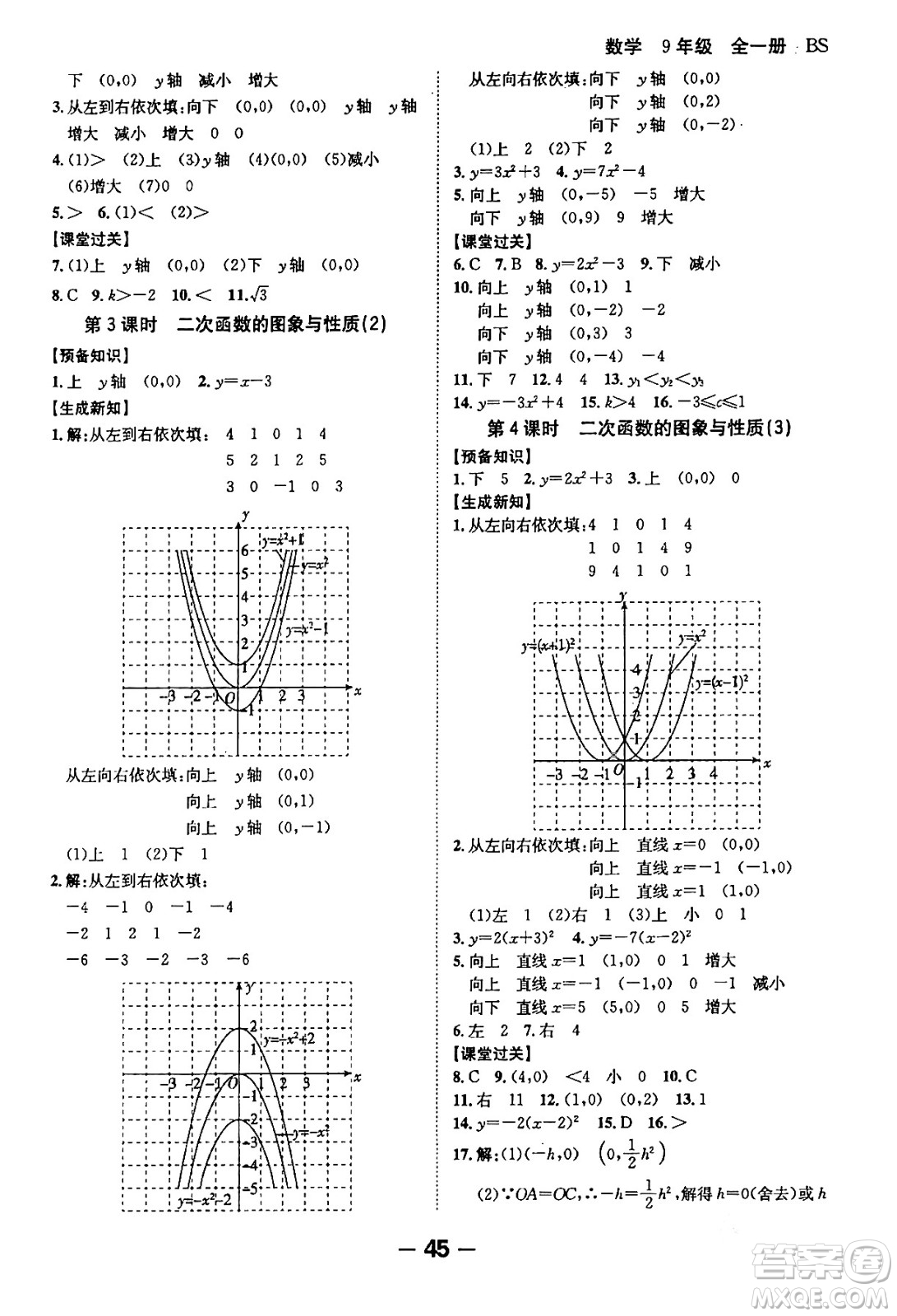 延邊大學(xué)出版社2024年春全程突破初中同步導(dǎo)學(xué)案九年級(jí)數(shù)學(xué)下冊人教版答案