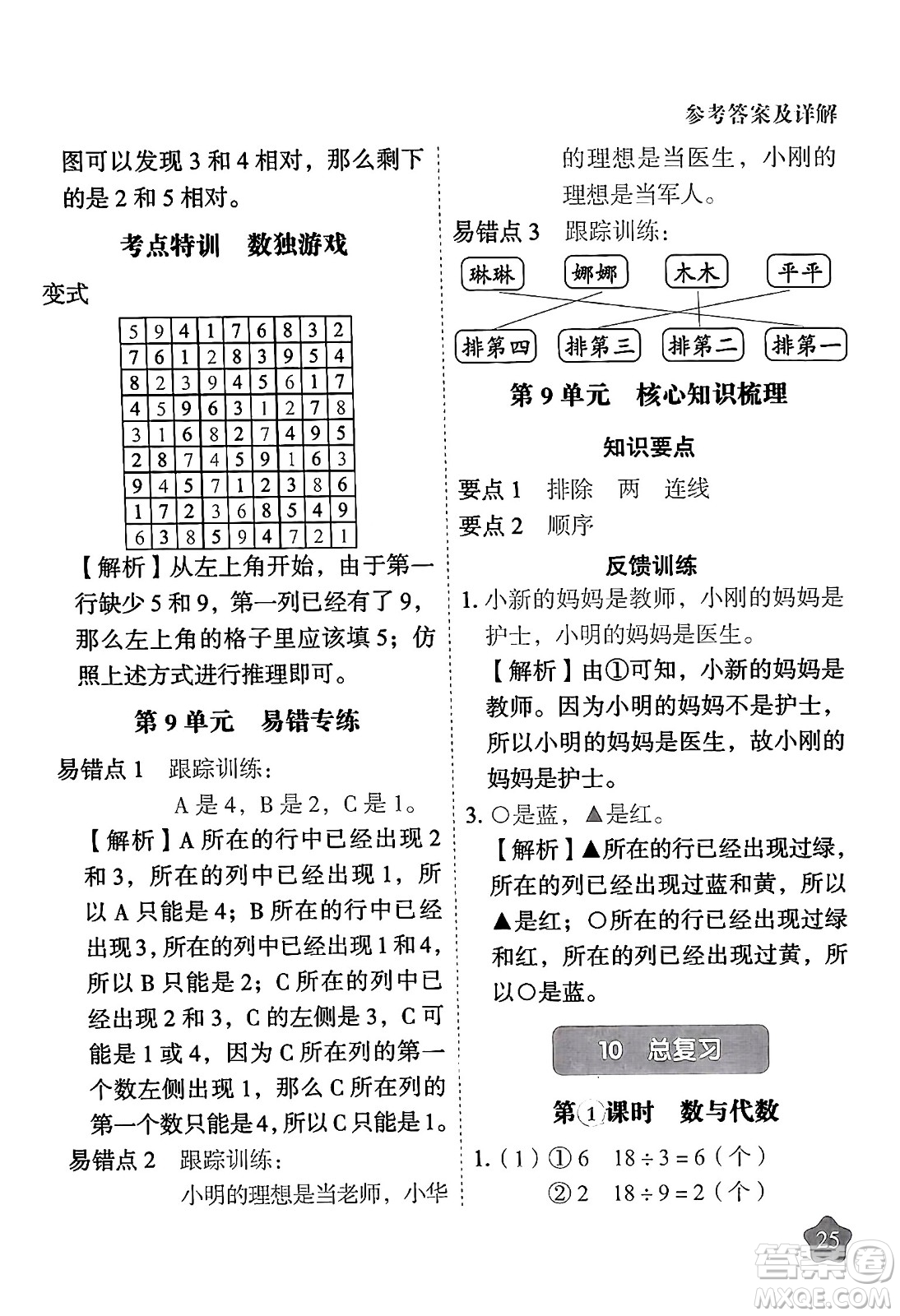 西安出版社2024年春黃岡隨堂練二年級(jí)數(shù)學(xué)下冊(cè)人教版答案