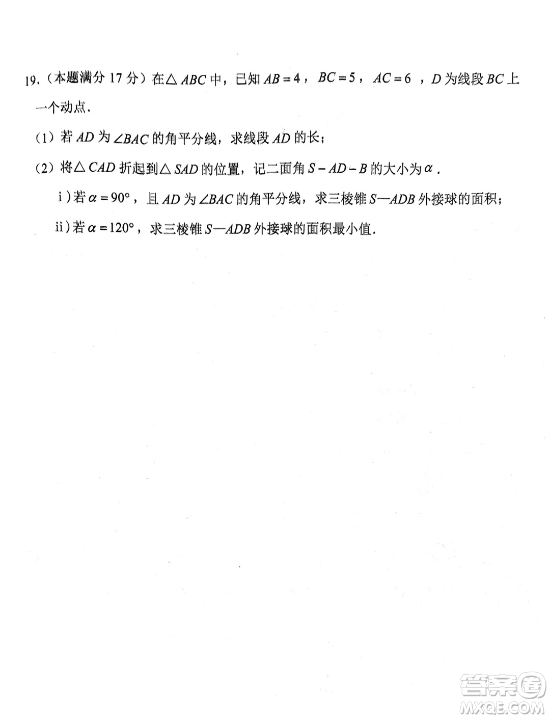 浙江嘉興2024年高一下學(xué)期6月期末檢測(cè)數(shù)學(xué)試題答案