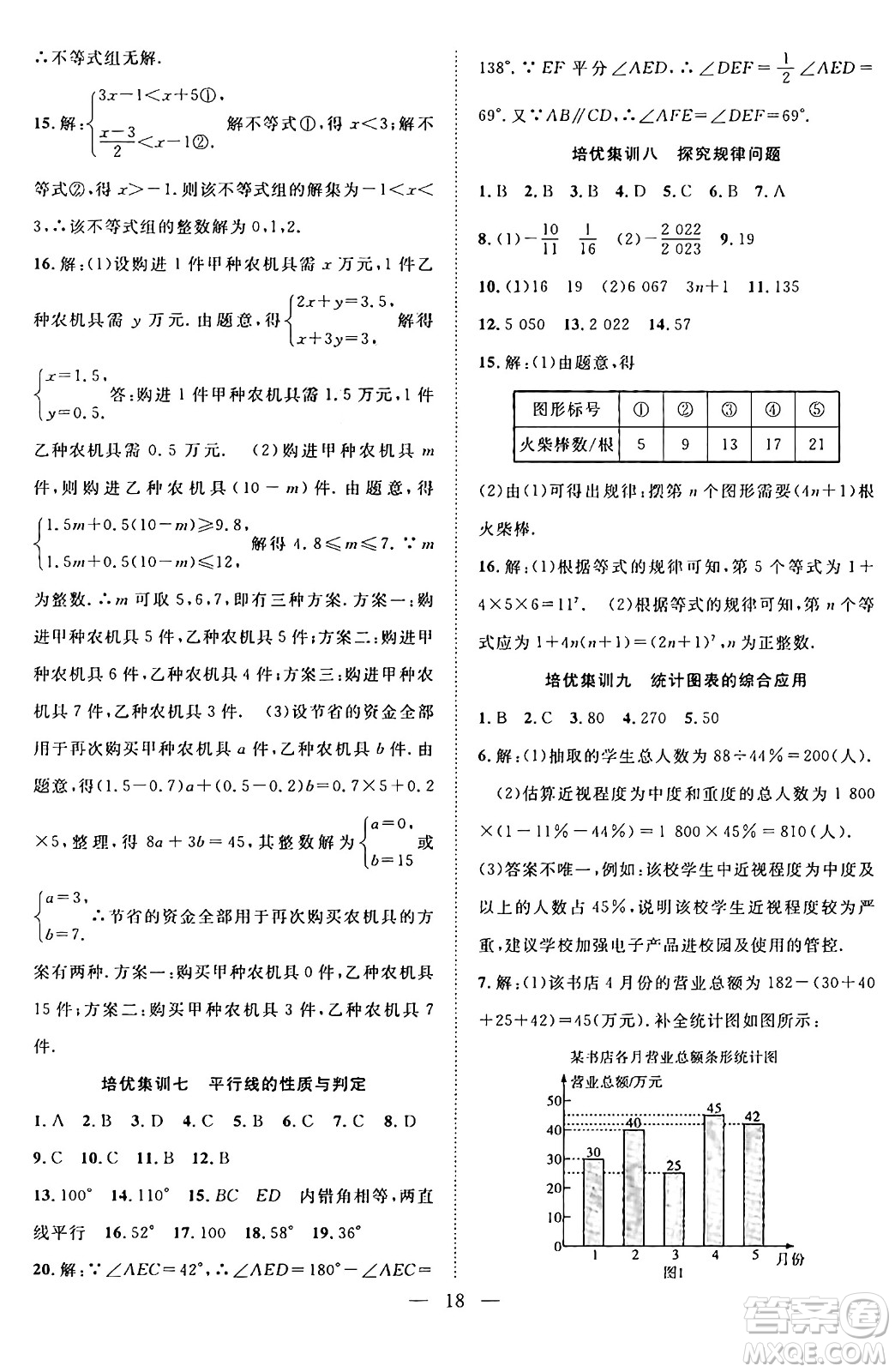 南方出版社2024年春新活力暑假總動(dòng)員七年級(jí)數(shù)學(xué)全一冊(cè)人教版答案