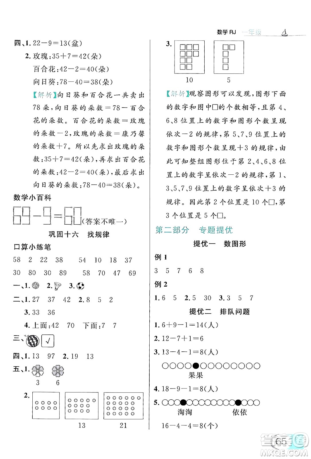 延邊大學(xué)出版社2024年品至教育假期復(fù)習(xí)計劃暑假一年級數(shù)學(xué)人教版答案