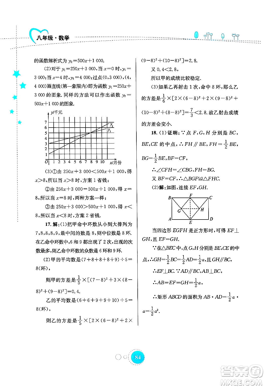 知識出版社2024年志鴻優(yōu)化系列叢書暑假作業(yè)八年級數(shù)學(xué)通用版答案