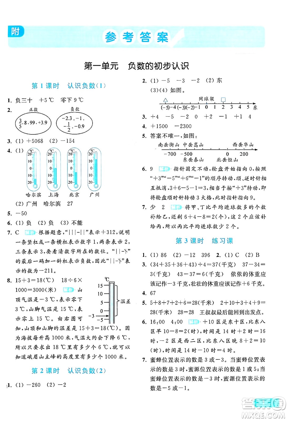 北京教育出版社2024年秋亮點(diǎn)給力提優(yōu)課時(shí)作業(yè)本五年級(jí)數(shù)學(xué)上冊(cè)江蘇版答案