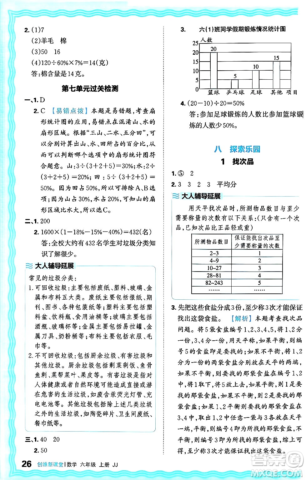江西人民出版社2024年秋王朝霞創(chuàng)維新課堂六年級(jí)數(shù)學(xué)上冊(cè)冀教版答案