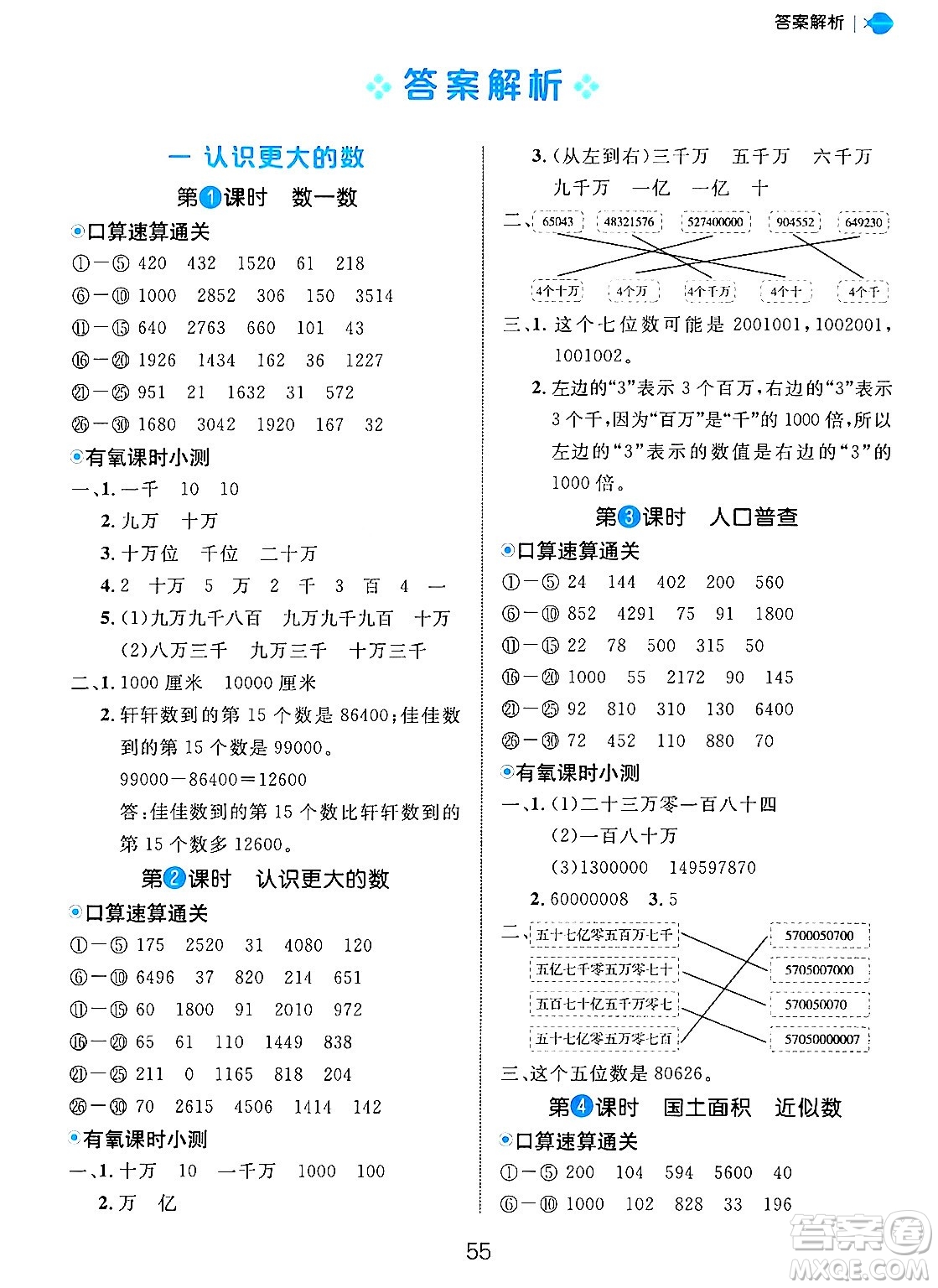 延邊大學(xué)出版社2024年秋細(xì)解巧練四年級數(shù)學(xué)上冊北師大版答案
