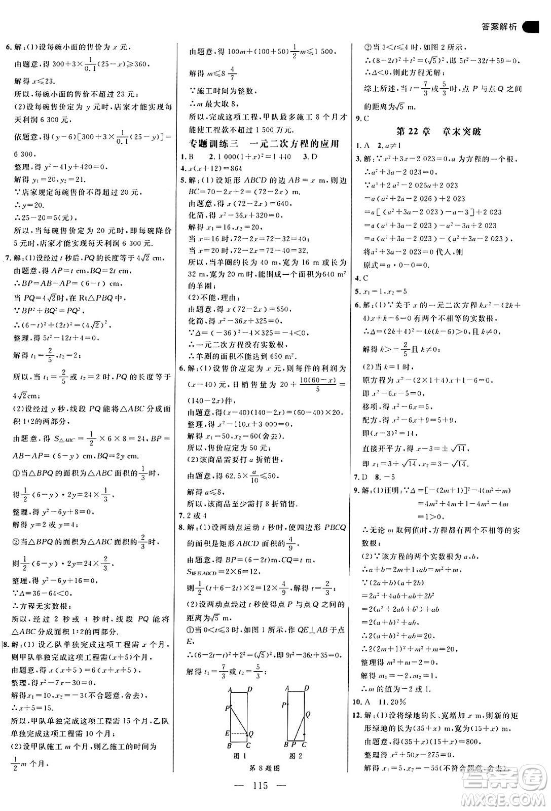 延邊大學(xué)出版社2024年秋細(xì)解巧練九年級(jí)數(shù)學(xué)上冊(cè)華師版答案