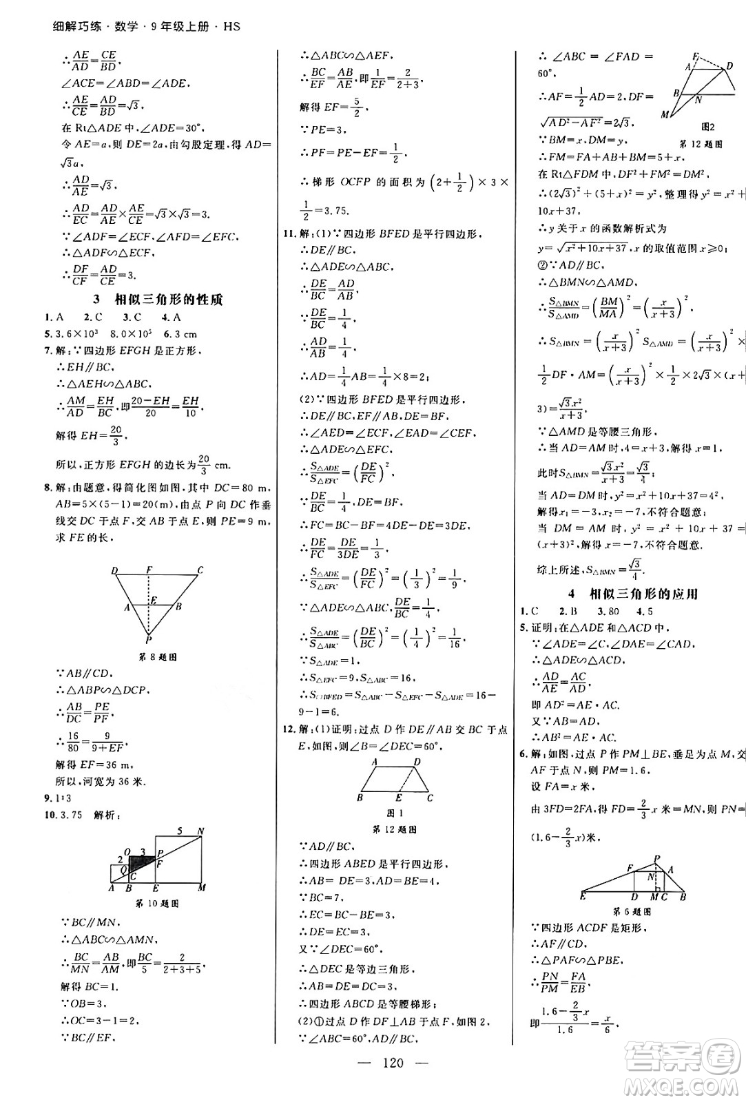 延邊大學(xué)出版社2024年秋細(xì)解巧練九年級(jí)數(shù)學(xué)上冊(cè)華師版答案