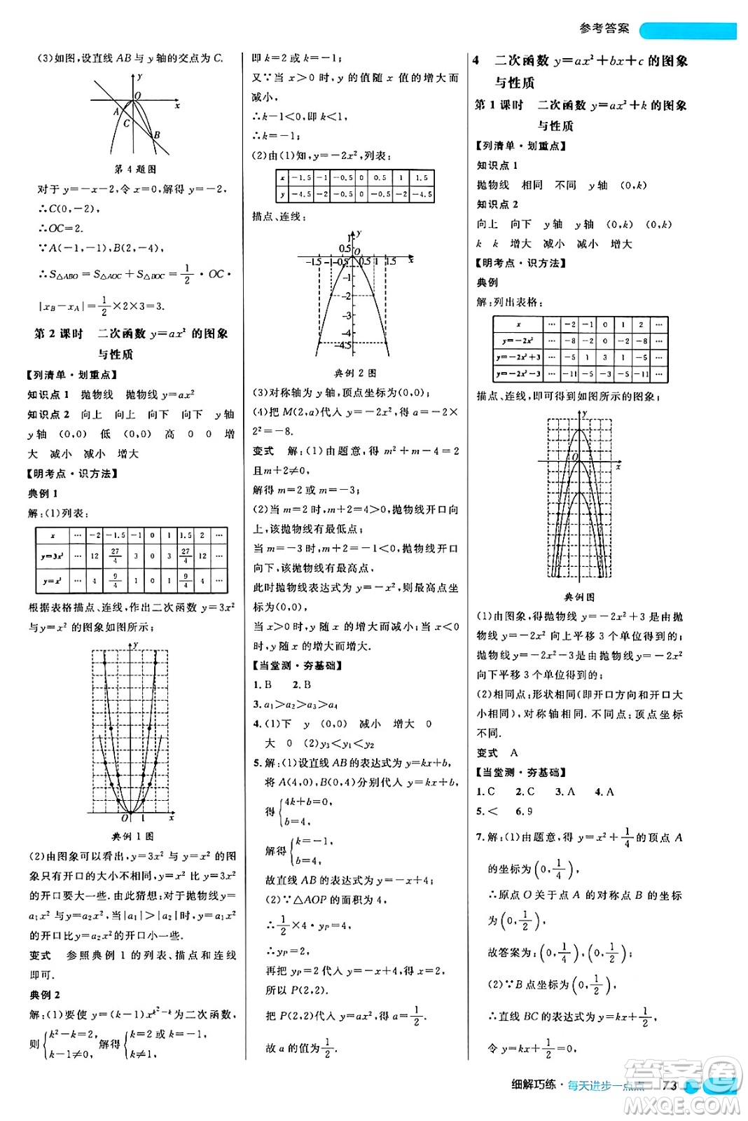 延邊大學出版社2024年秋細解巧練九年級數(shù)學上冊魯教版答案