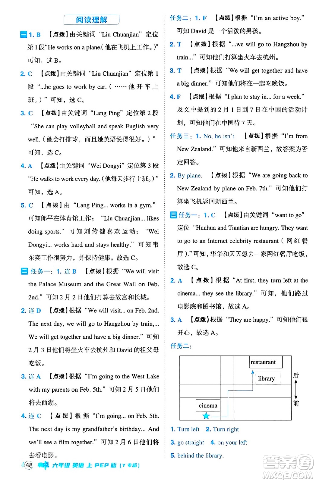 陜西師范大學(xué)出版總社有限公司2024年秋綜合應(yīng)用創(chuàng)新題典中點(diǎn)六年級(jí)英語(yǔ)上冊(cè)人教PEP版吉林專版三起點(diǎn)答案